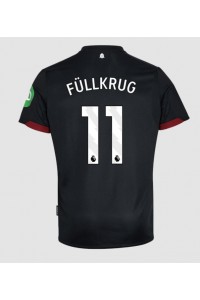 West Ham United Niclas Fullkrug #11 Jalkapallovaatteet Vieraspaita 2024-25 Lyhythihainen